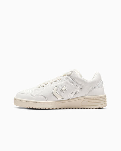 Converse Weapon Mono Leather Men Basketball Shoes White / Beige USA | C-83125049