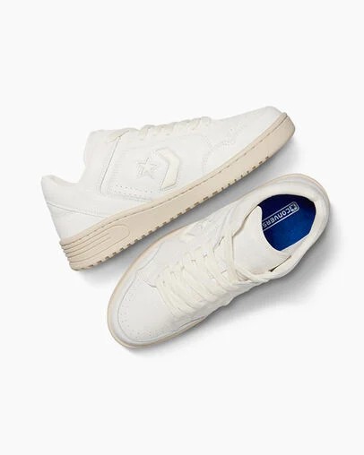 Converse Weapon Mono Leather Men Basketball Shoes White / Beige USA | C-83125049