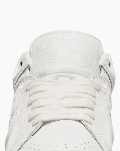 Converse Weapon Mono Leather Men Basketball Shoes White / Beige USA | C-83125049