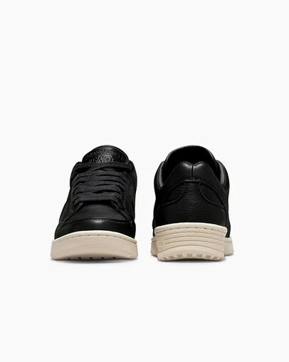 Converse Weapon Mono Leather Women Basketball Shoes Black / Beige White USA | C-58307969